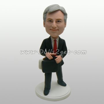 Business men In a hurry bobblehead