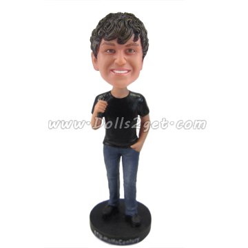 Singer bobble head