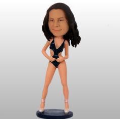 Leather bobblehead