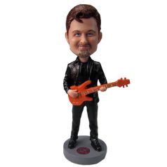 Bassist Male Bobblehead / Bassist Male Cake Topper