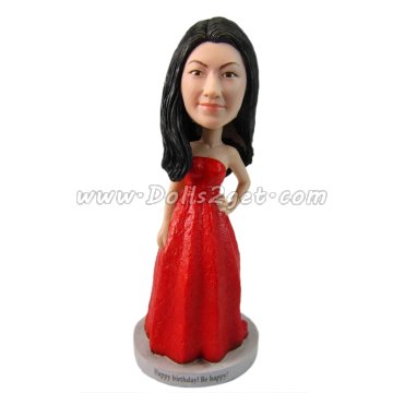 evening dress girl bobblehead