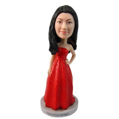 evening dress girl bobblehead