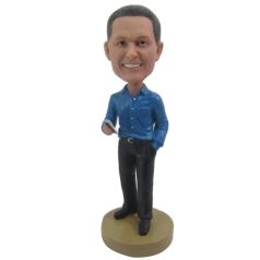 Casual Executive with Blackberry bobblehead