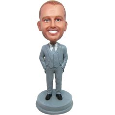 groomsmen in suit bobble head