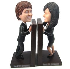 Bookend Couple BobbleHead Dolls