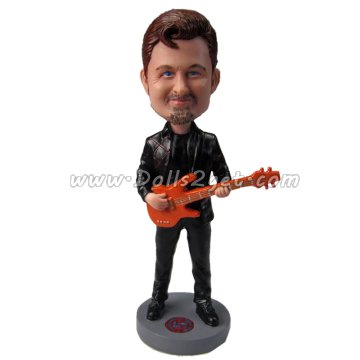 Bassist Male Bobblehead / Bassist Male Cake Topper