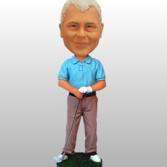 Golfer bobblehead