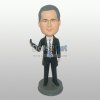 Executive busy on phone bobblehead