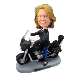 Female on Motorcycle